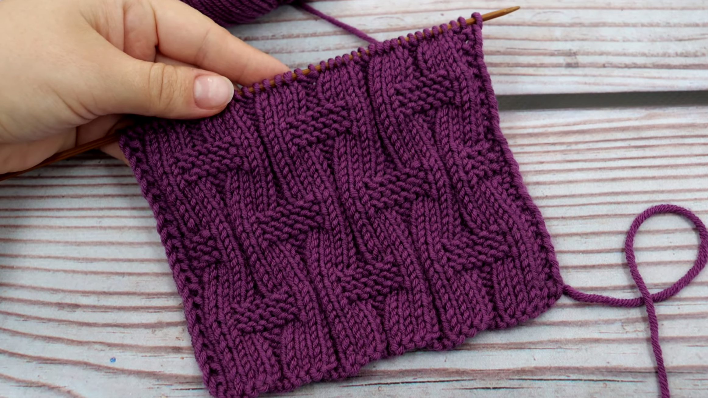 这种花样织毛衣可漂亮了，H花浪纹编织教程，也可用于织男士毛衣