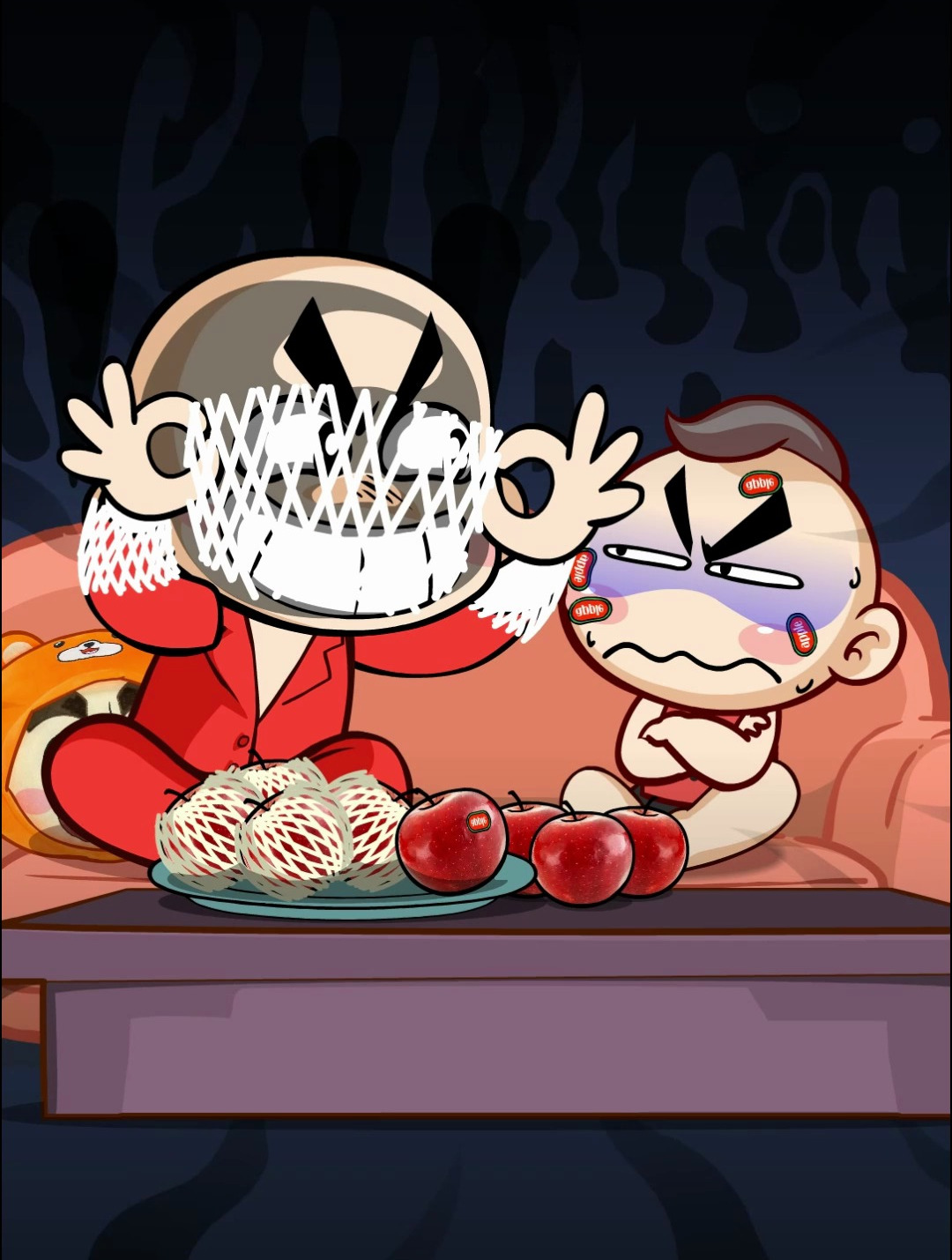 唐唐奇遇记熊孩子开学吃苹果这神脑洞太搞笑了