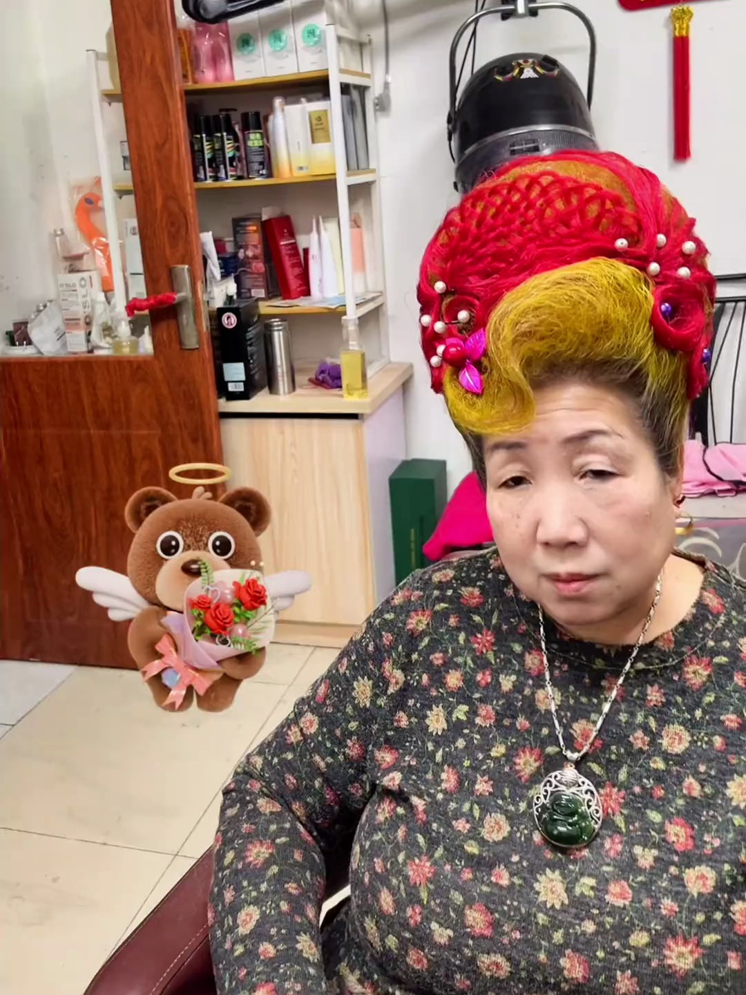 天津大姨盘头老有范儿啦