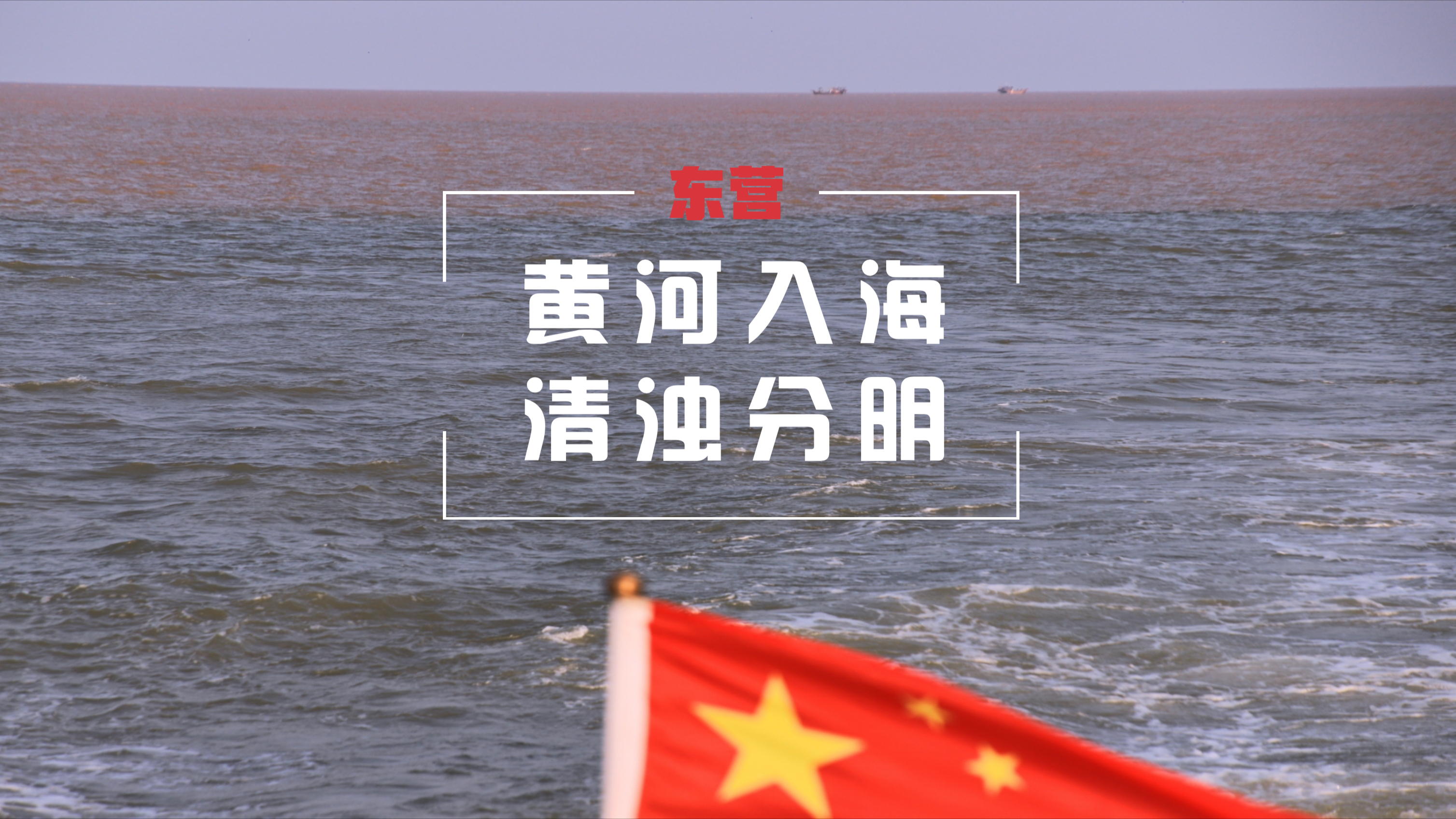 [图]黄河入海，清浊分明，东营乘船看黄河入海口