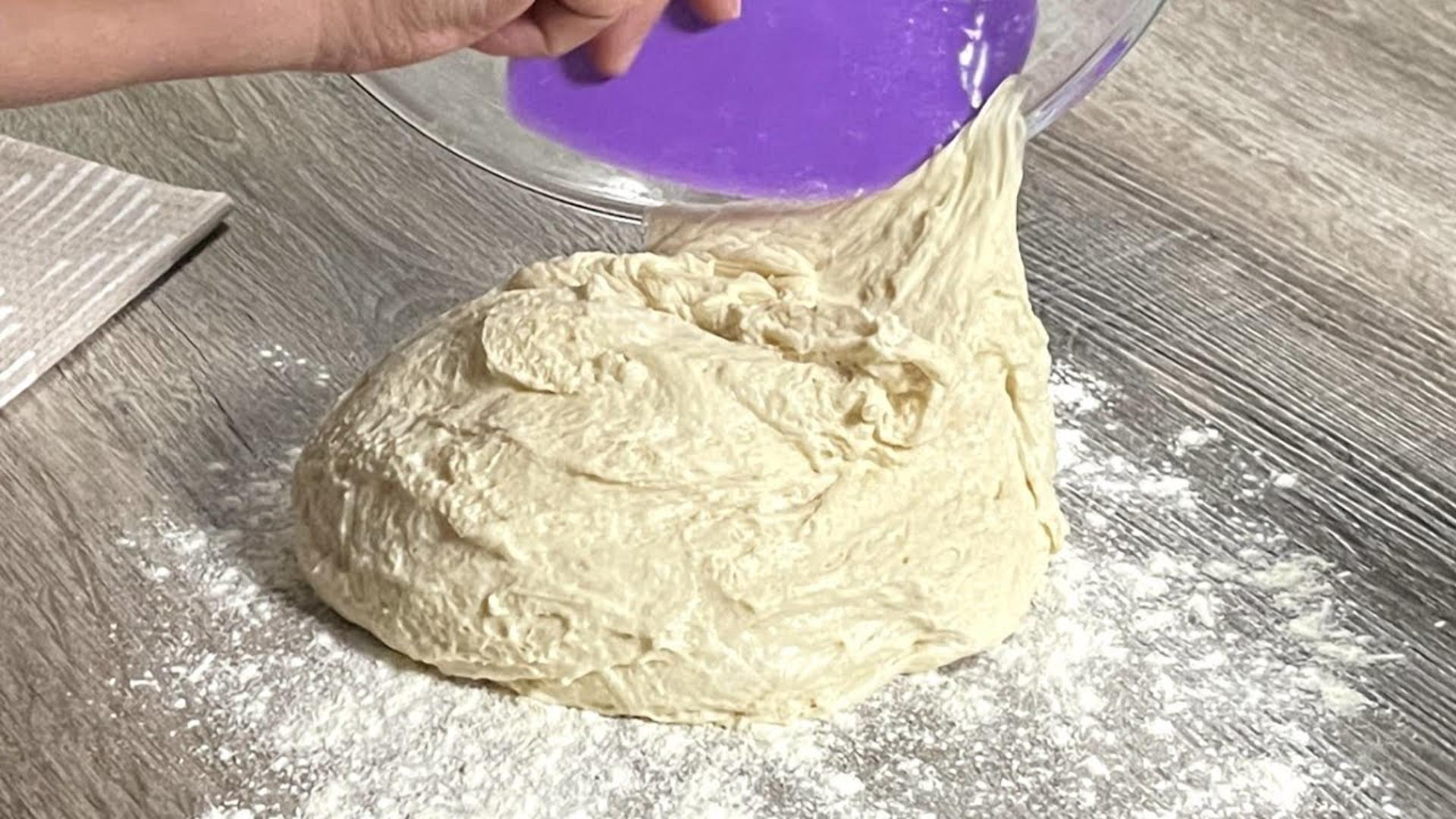 意大利面包,3种材料,无需揉捏!烤面包最简单的方法