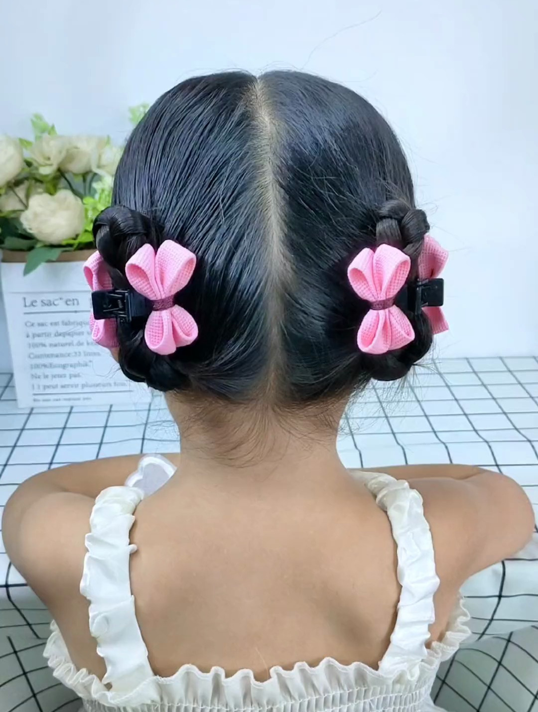 简单又好看的甜美小公主发型教程来啦可以搭配女儿的各种小裙子