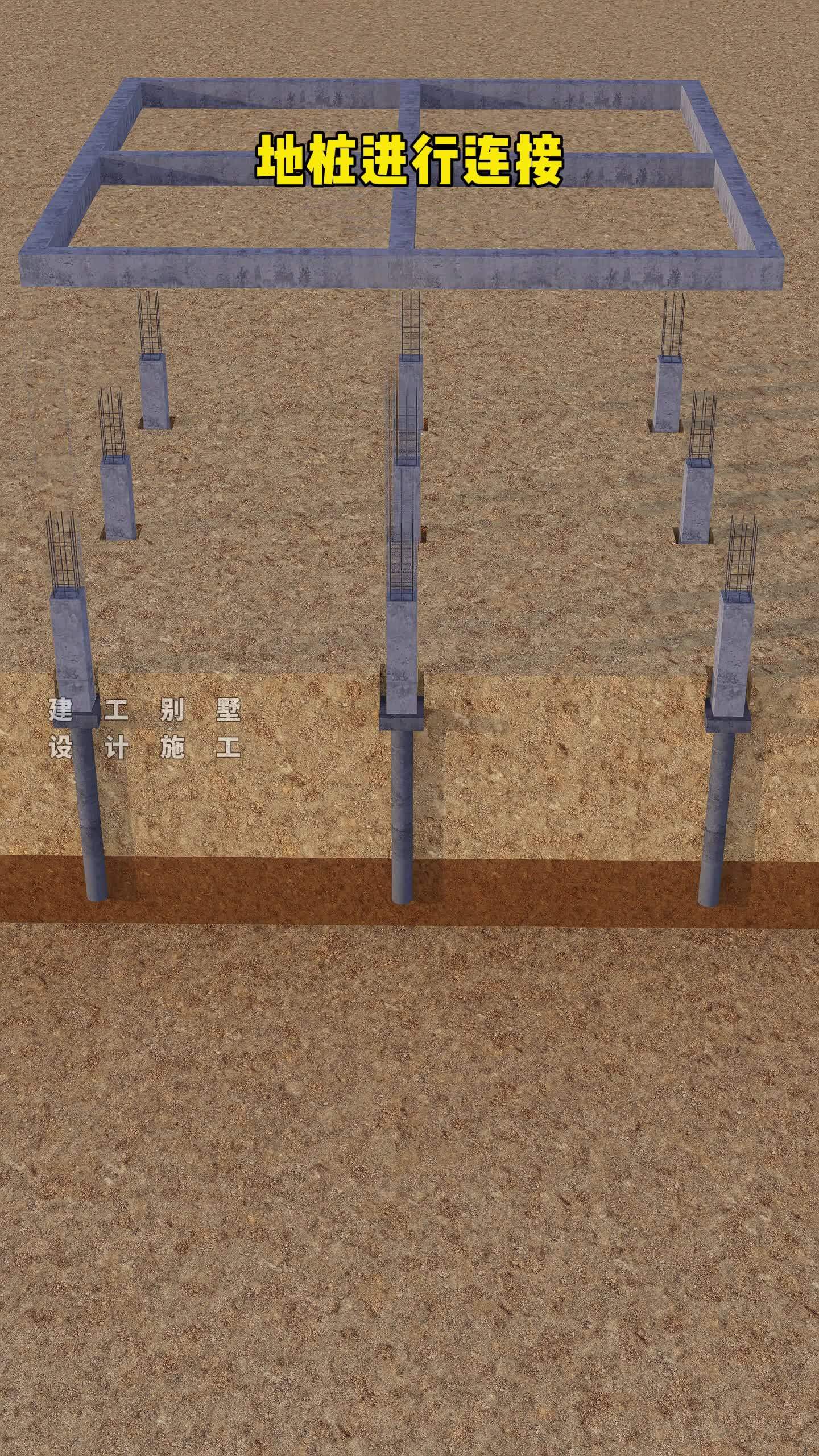恭喜你,你发明桩基础!农村自建房常见的基础形式之一