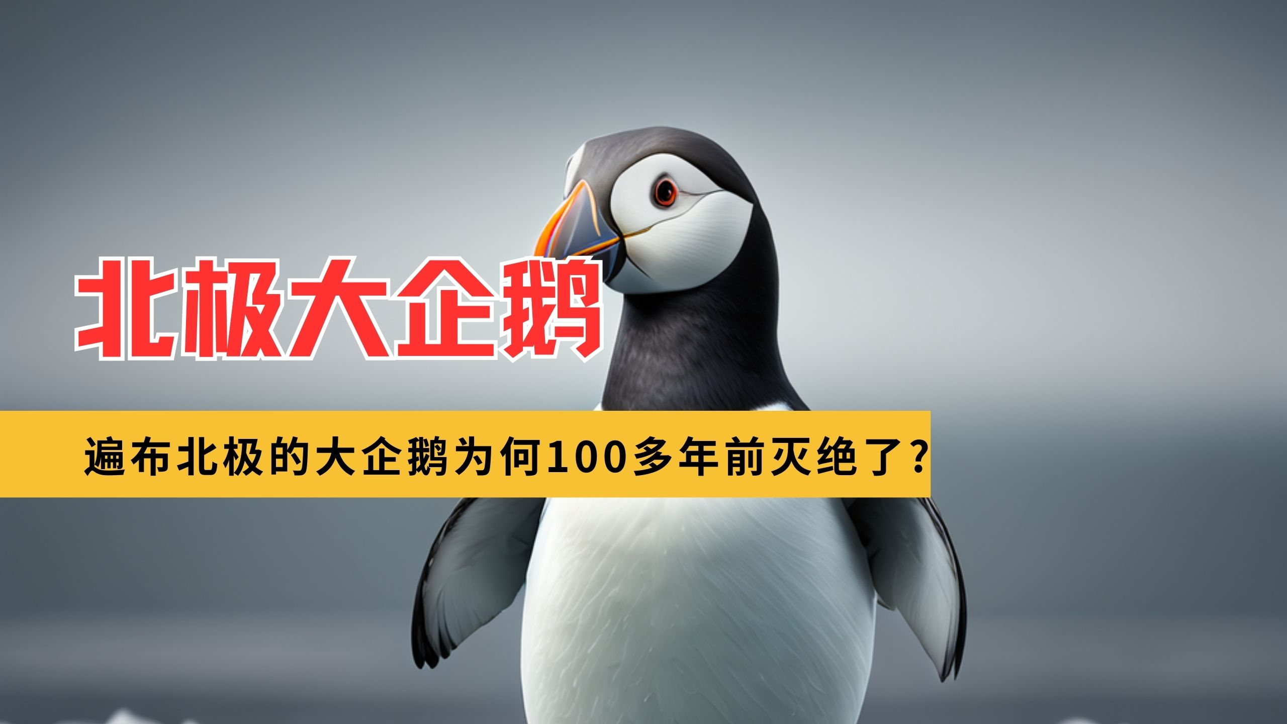 遍布北极的大企鹅,为何在100多年前灭绝了?
