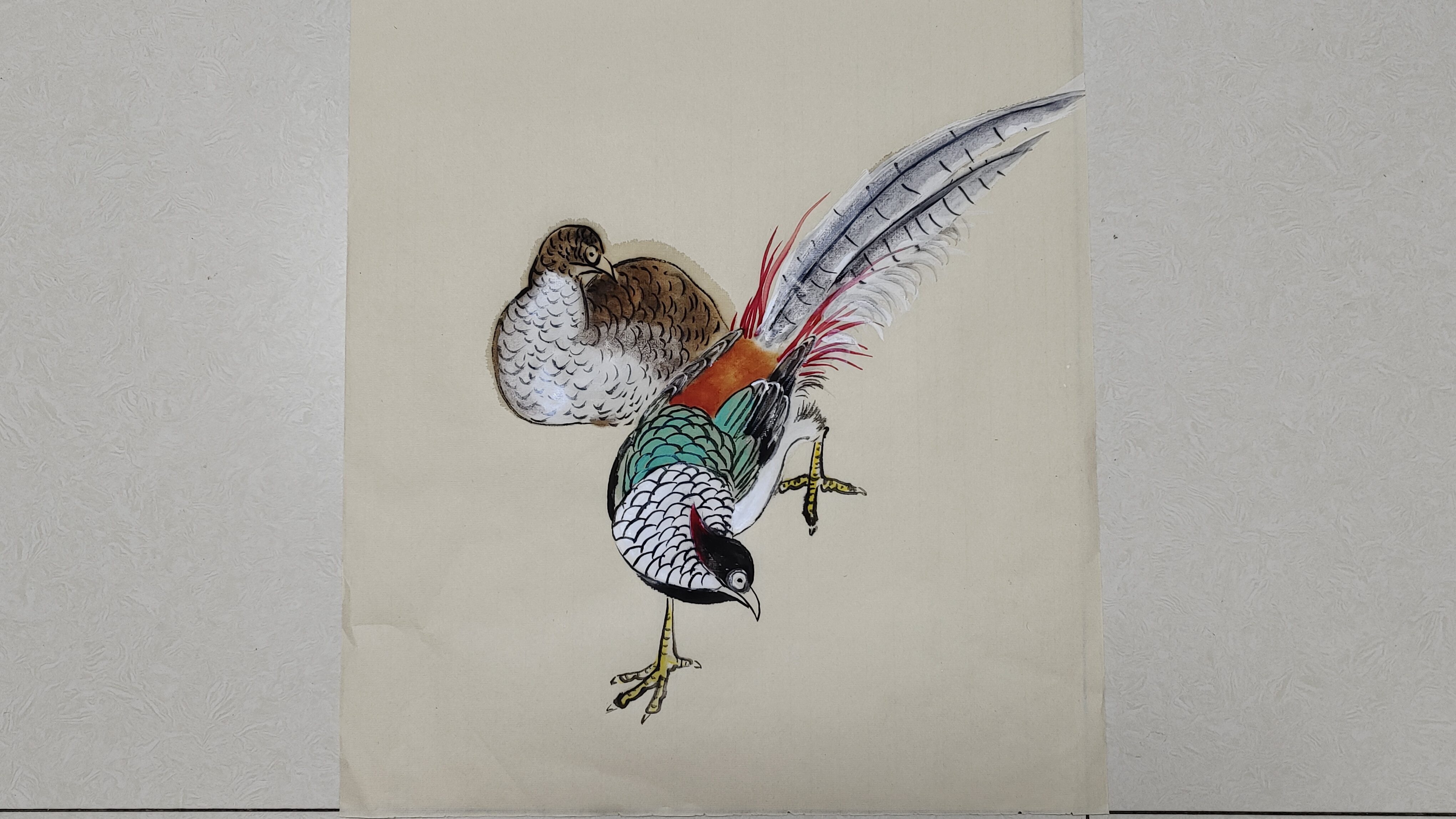 锦鸡画法纯干货,简单几步搞定一幅画