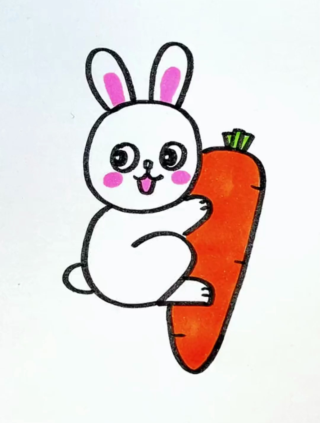 兔子的简笔画简单图片
