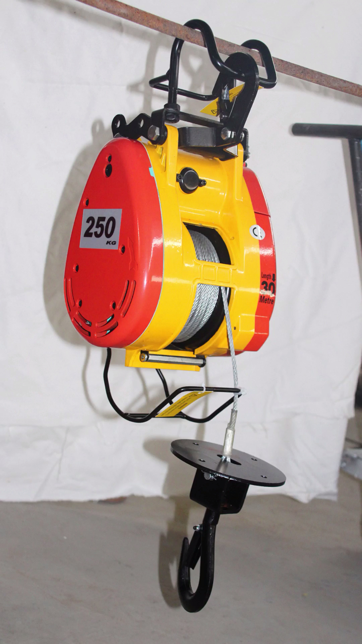 便携式电动葫芦,载重200-500公斤,可以竖吊或牵引作业