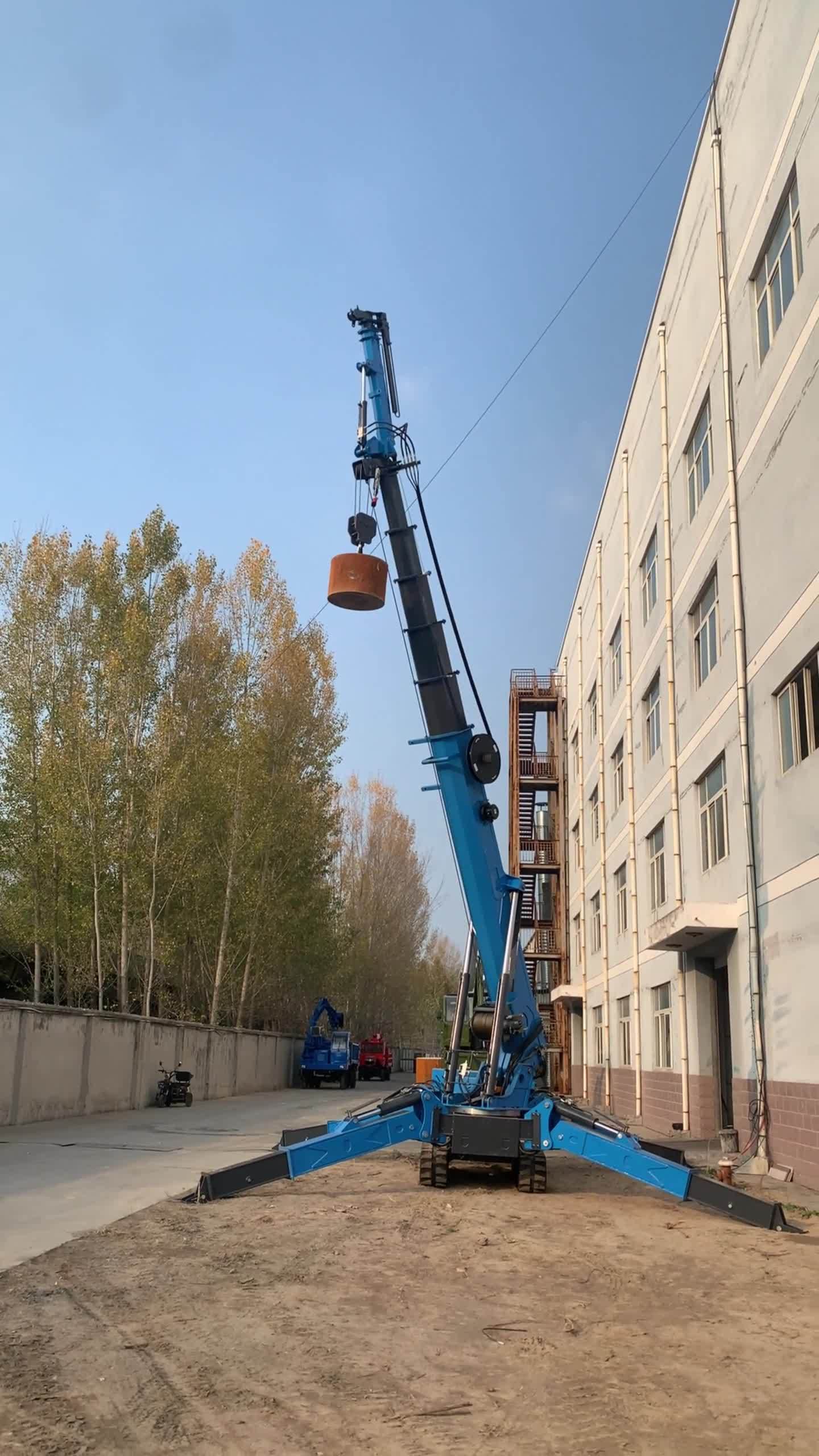 8吨蜘蛛吊车,锰钢材质多边形大臂长20米