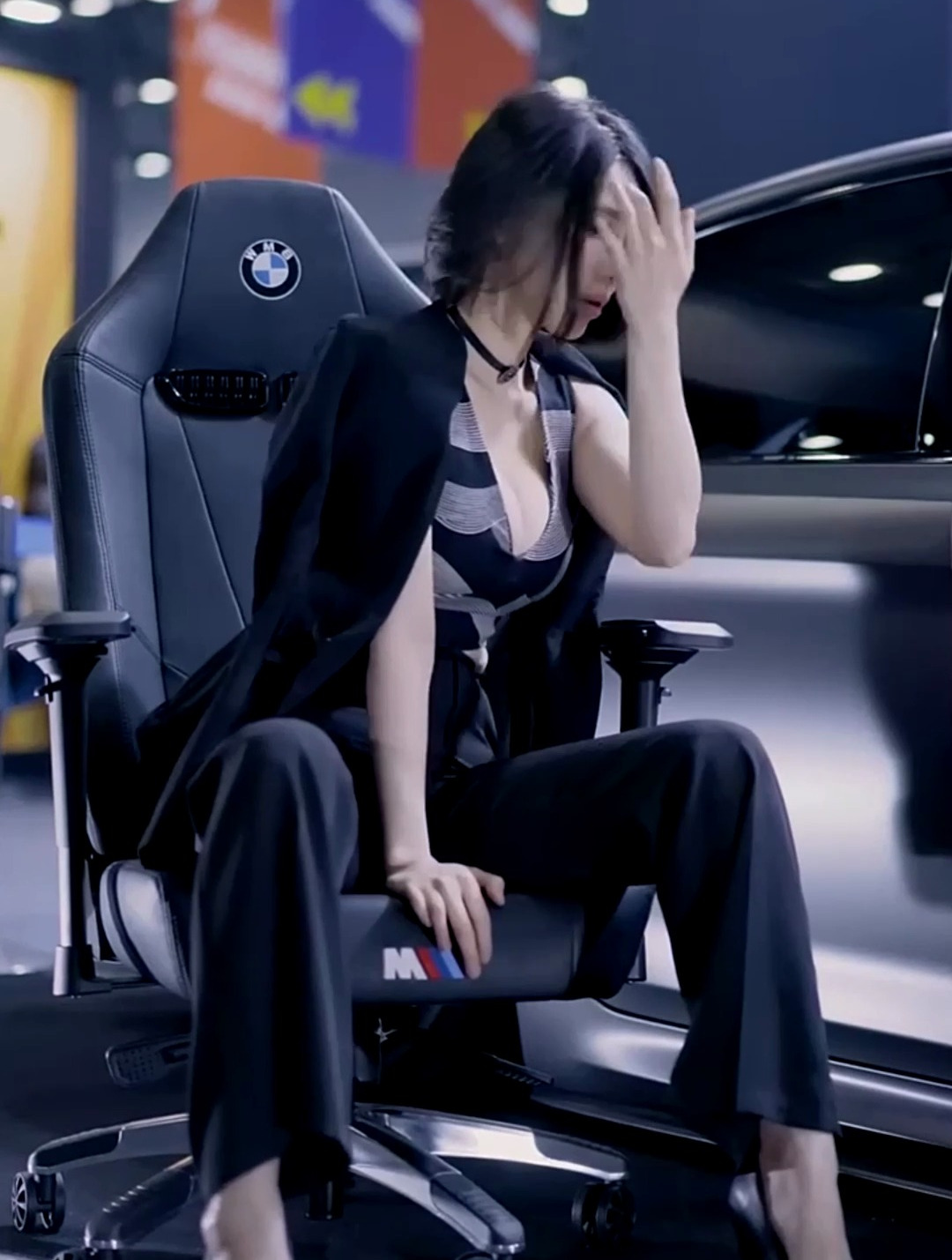 车展实拍:宝马御用车模-宋姝儿,女王范十足哦