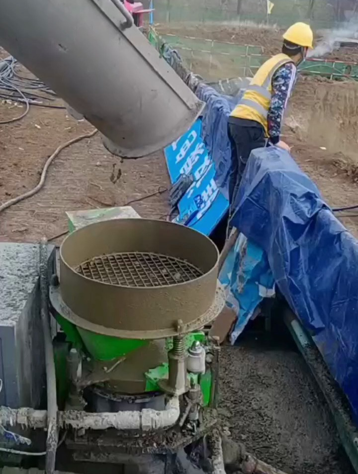 隧道边坡支护加固用混凝土湿喷机 喷锚机 喷射机 湿式喷浆机-度小视