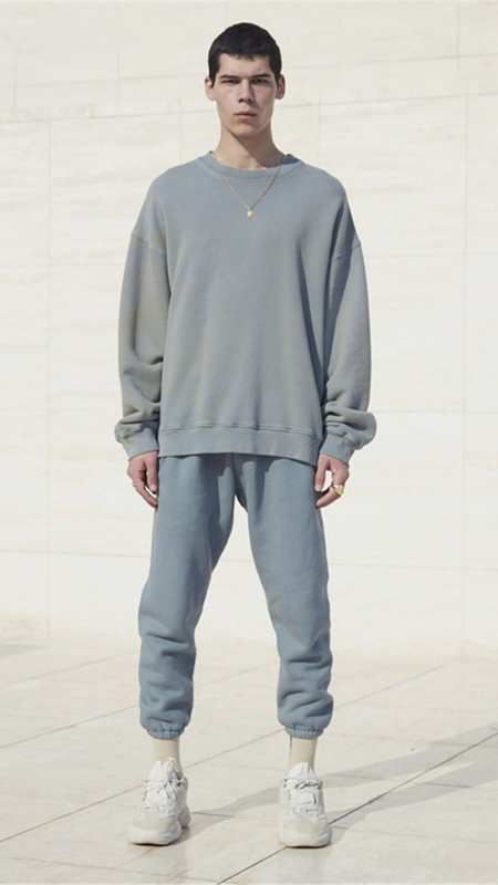 yeezy season6 kanye椰子圆领卫衣-度小视