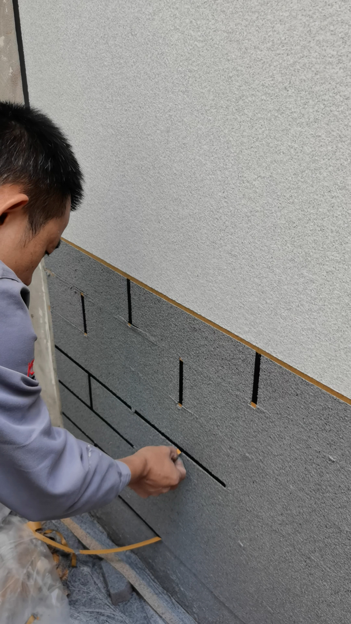 真石漆施工工艺 石感漆仿石漆真石漆-度小视