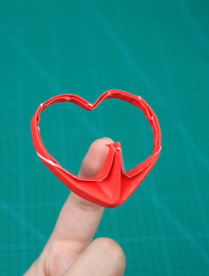 学会了转啊转啊折纸爱心平衡鸟