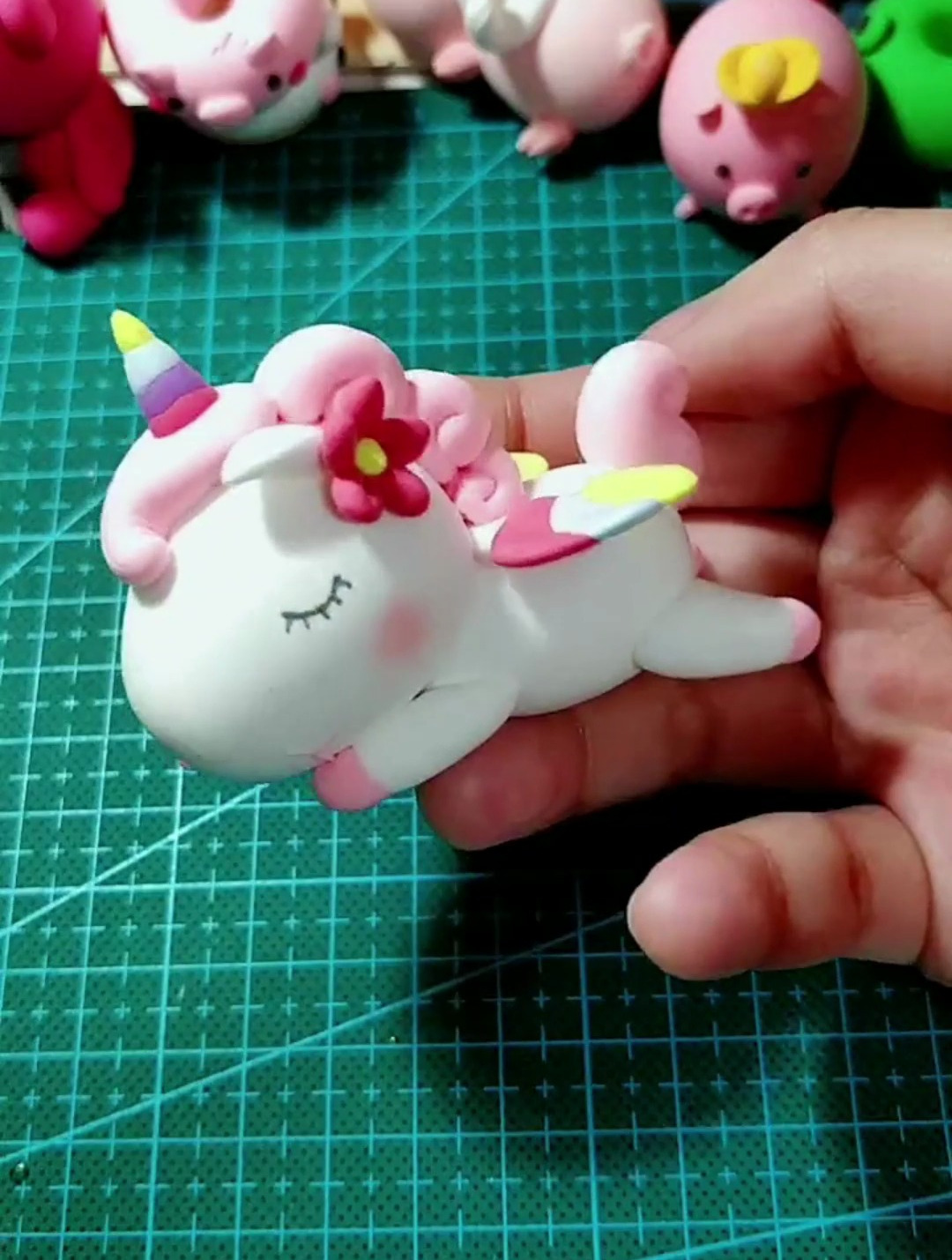 独角兽 粘土教程 我的心已经动次动次 ️你呢