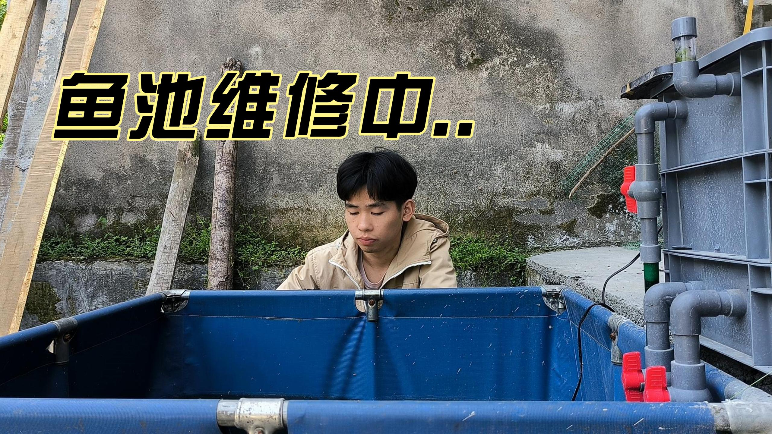 鱼池的抽水泵坏了,本鼠王给它换个新泵,这下鱼池就没问题了