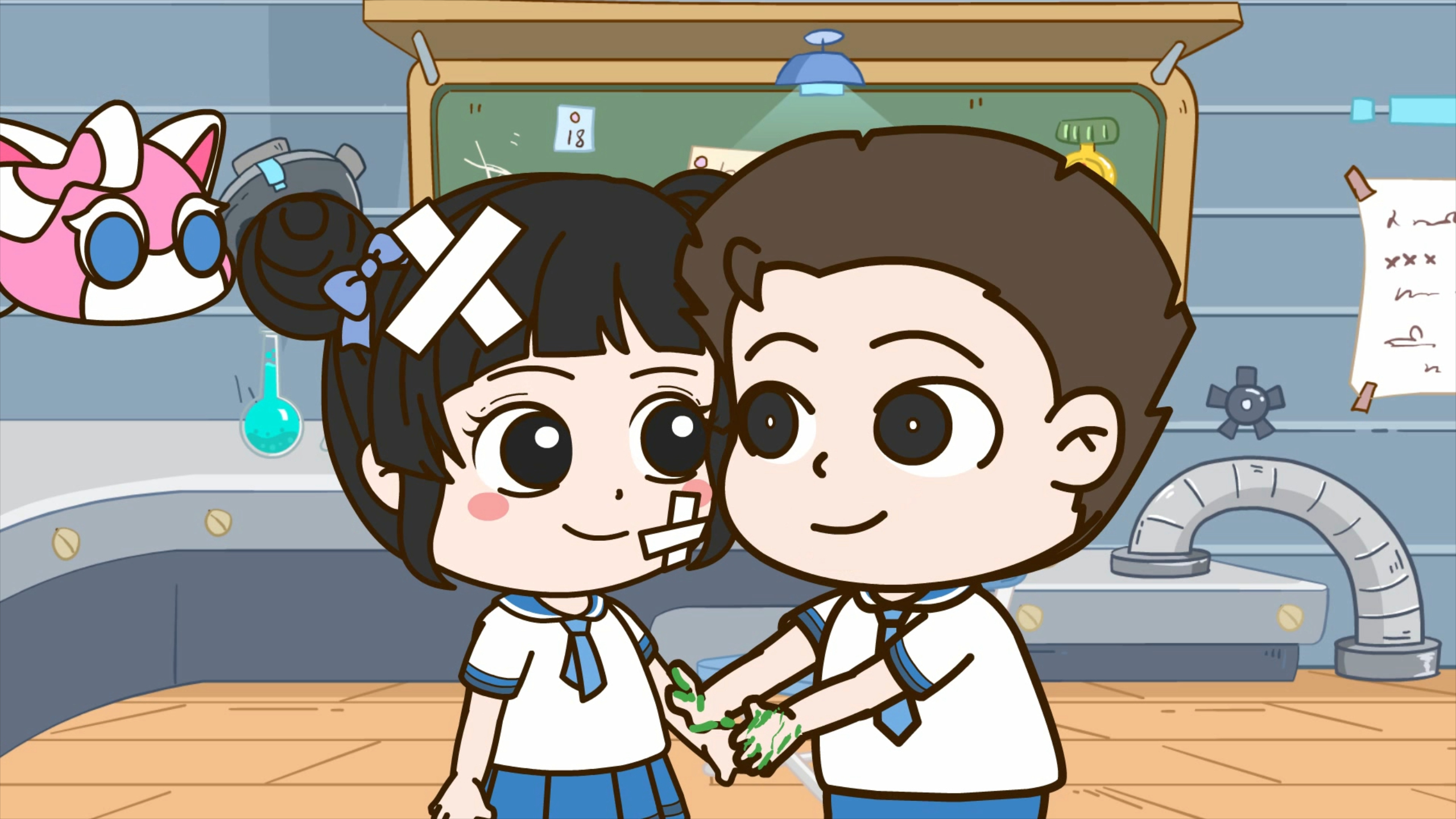 鼻涕流石油,打个喷嚏把蛋糕喷成火山,美少女变身来救人(下集)