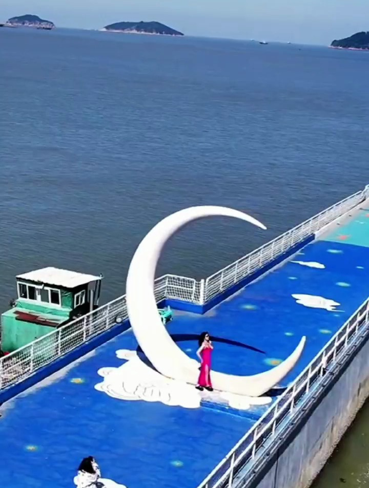 洞头韭菜岙海上月堤,这么美的地方你想带谁一起来
