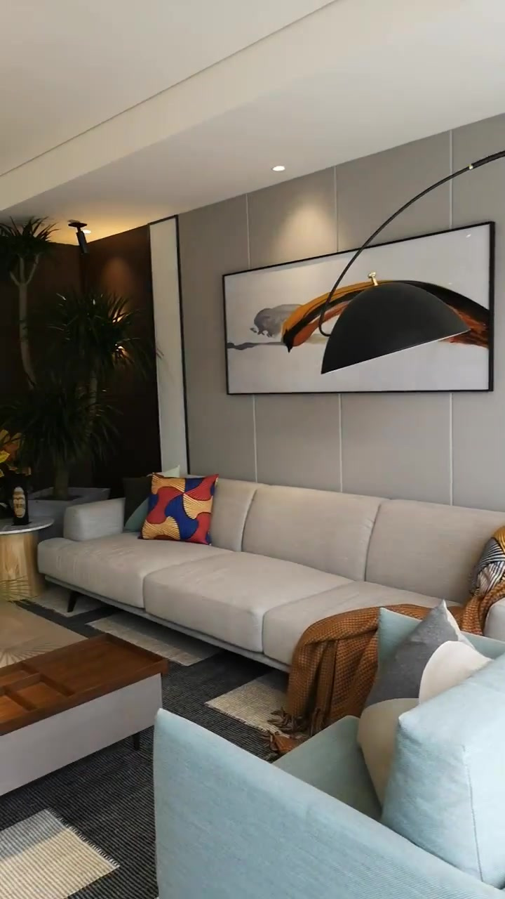 未来方舟大平层客厅实拍