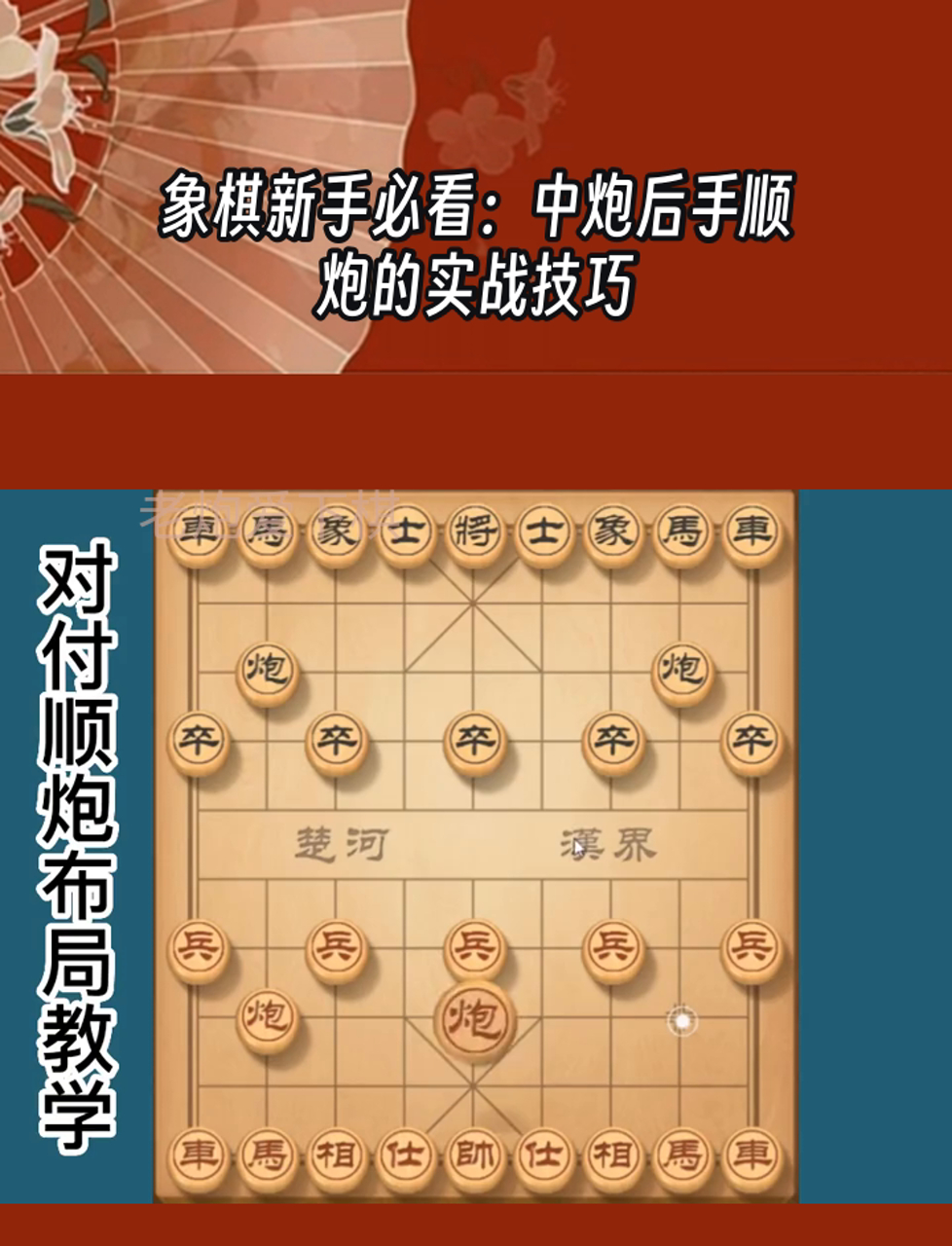 象棋新手必看:中炮后手顺炮的实战技巧