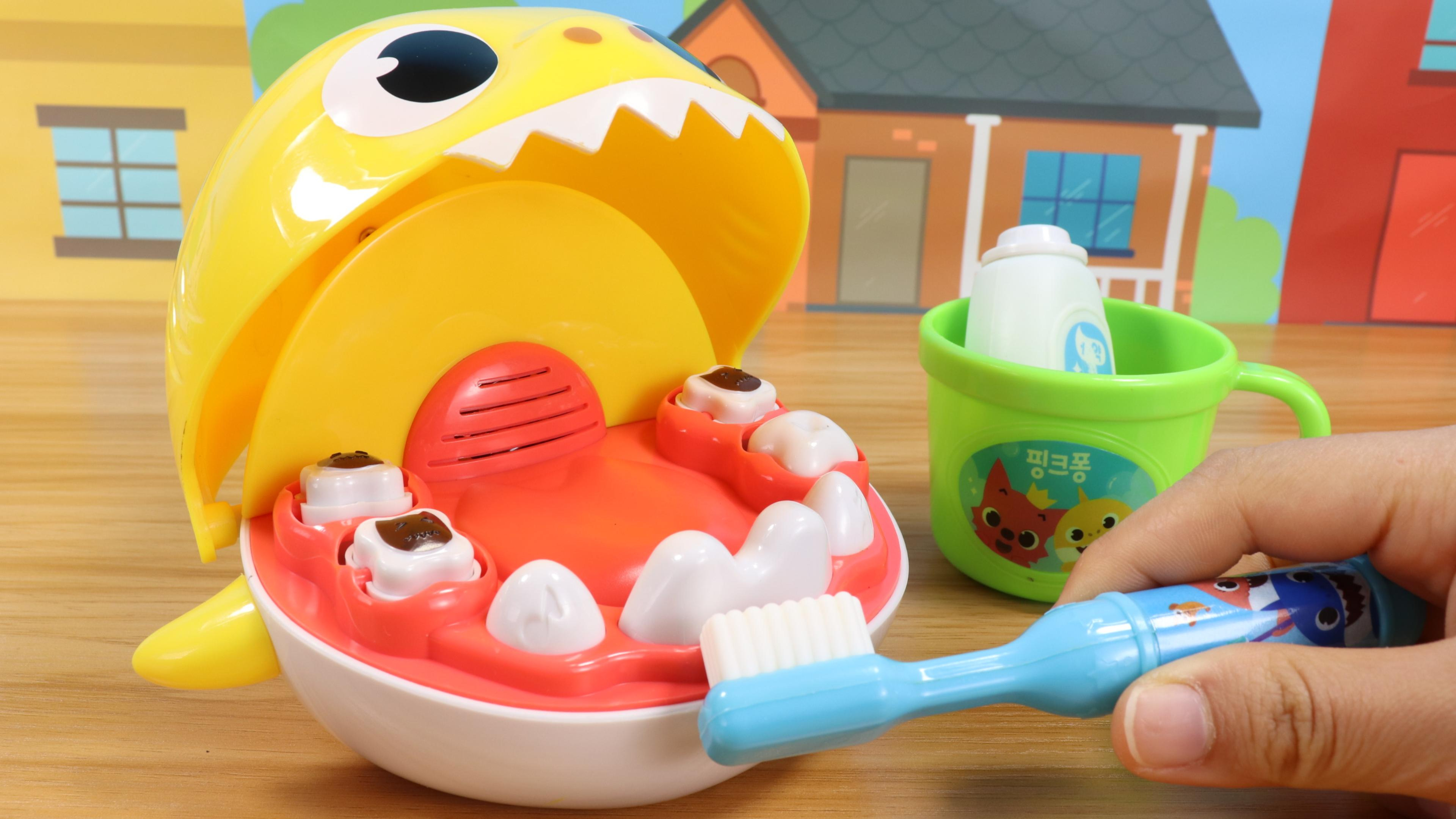 鲨鱼宝宝刷牙过家家玩具 养成好习惯