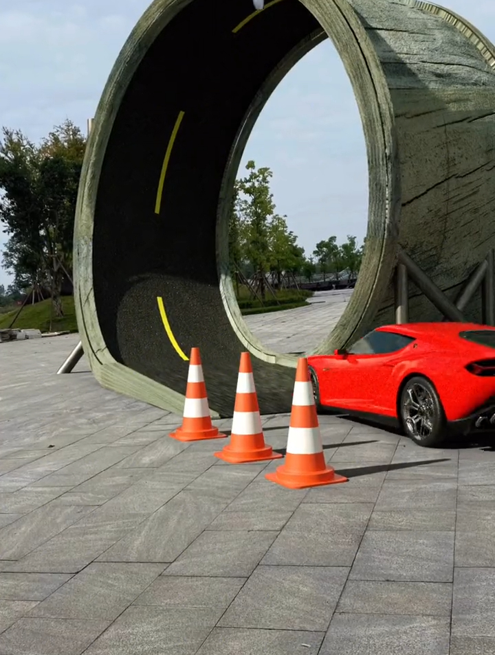 360度跑道,汽车爬坡性能测试-度小视