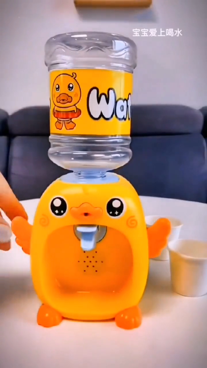 儿童饮水机过家家玩具趣味萌猪按压出水仿真饮料机男孩女孩果汁机