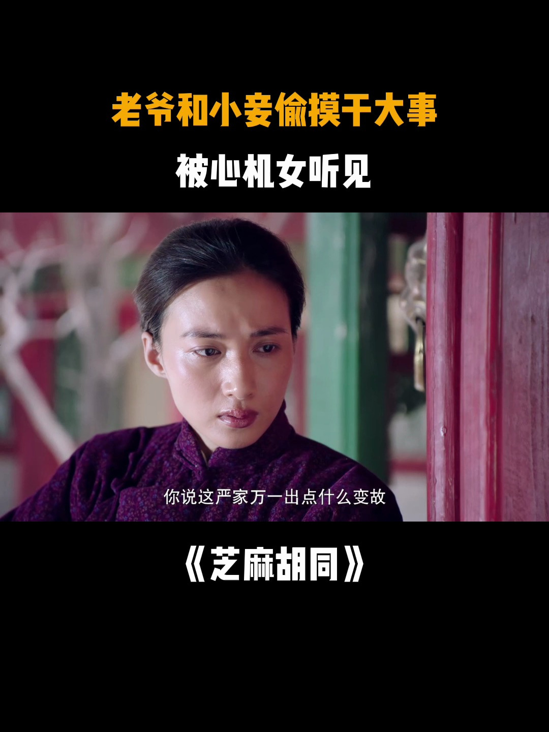 芝麻胡同:老爷和小妾偷摸干大事,被心机女听见