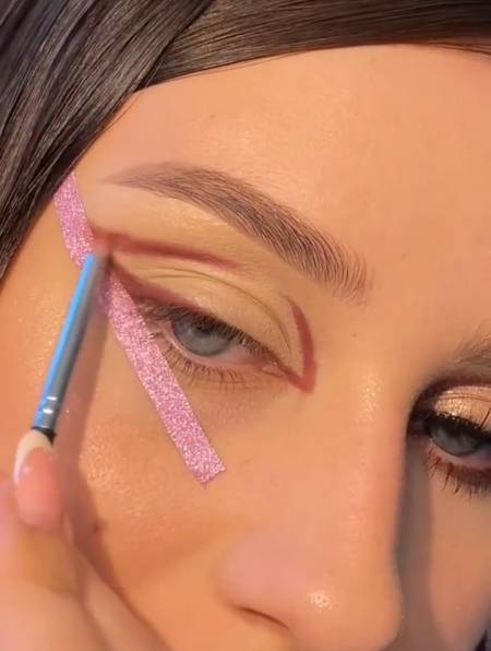 这个眼影配色简直绝了 美妆 护肤 欧美妆 眼影 截断式眼妆