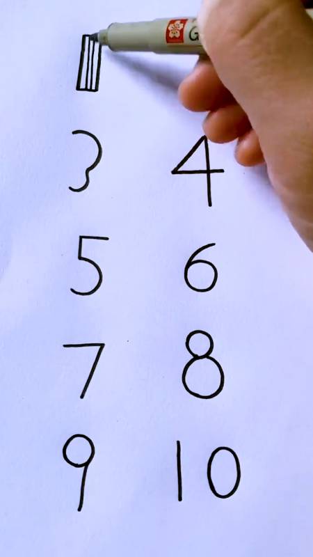 有趣的数字简笔画,感觉收藏起来!-度小视