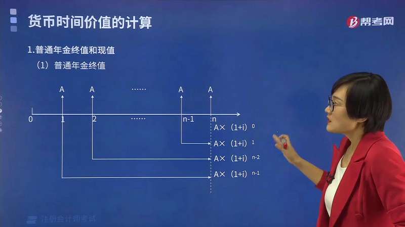 帮考网刘方蕊老师助你了解普通年金终值和现值的区别在哪儿?