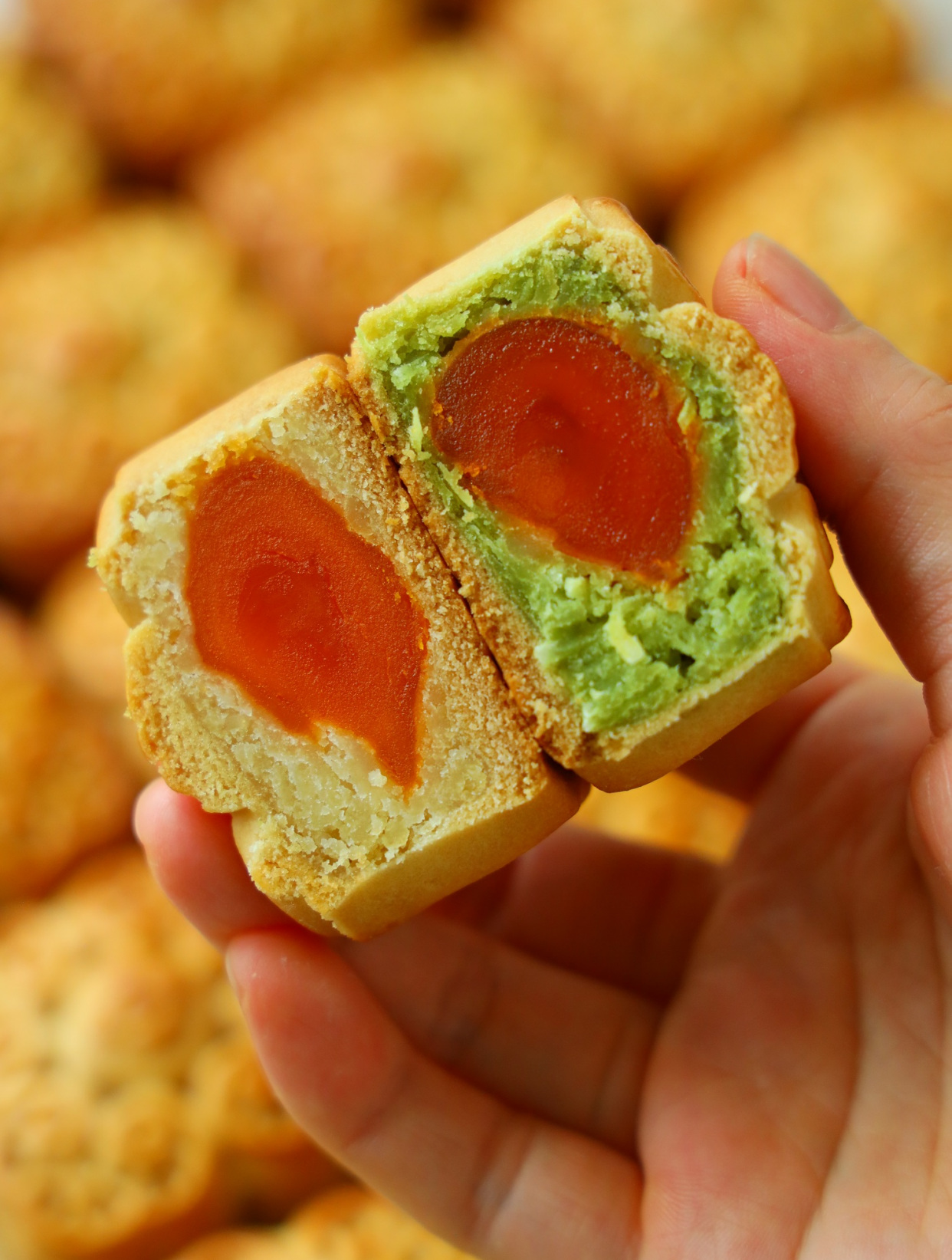 每年必做的广式月饼,低油低糖,2种口味,哪种你们最喜欢?