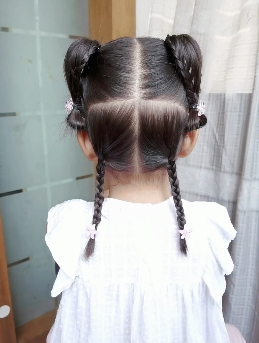 儿童爱心发型简单图片