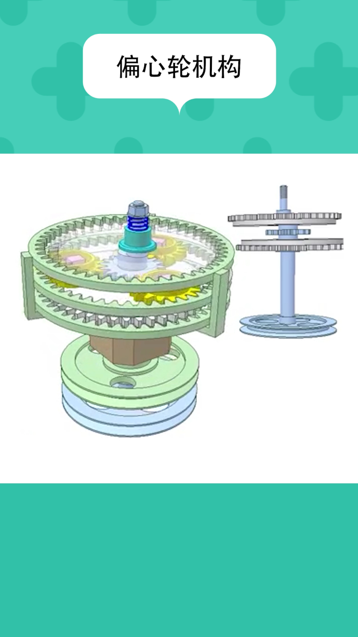 正反转机构利用偏心轮和齿轮组制作