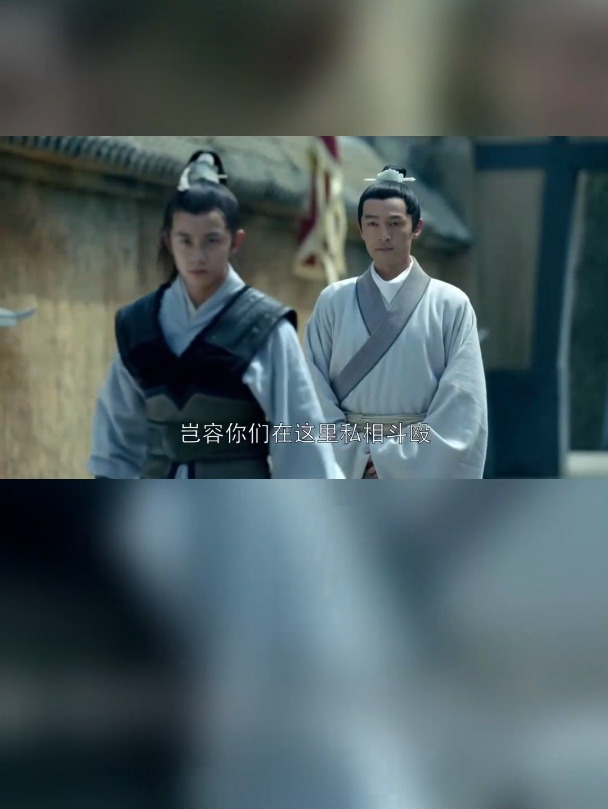 琅琊榜禁军试探梅长苏武功飞流霸气护梅长苏直接把他扔地上