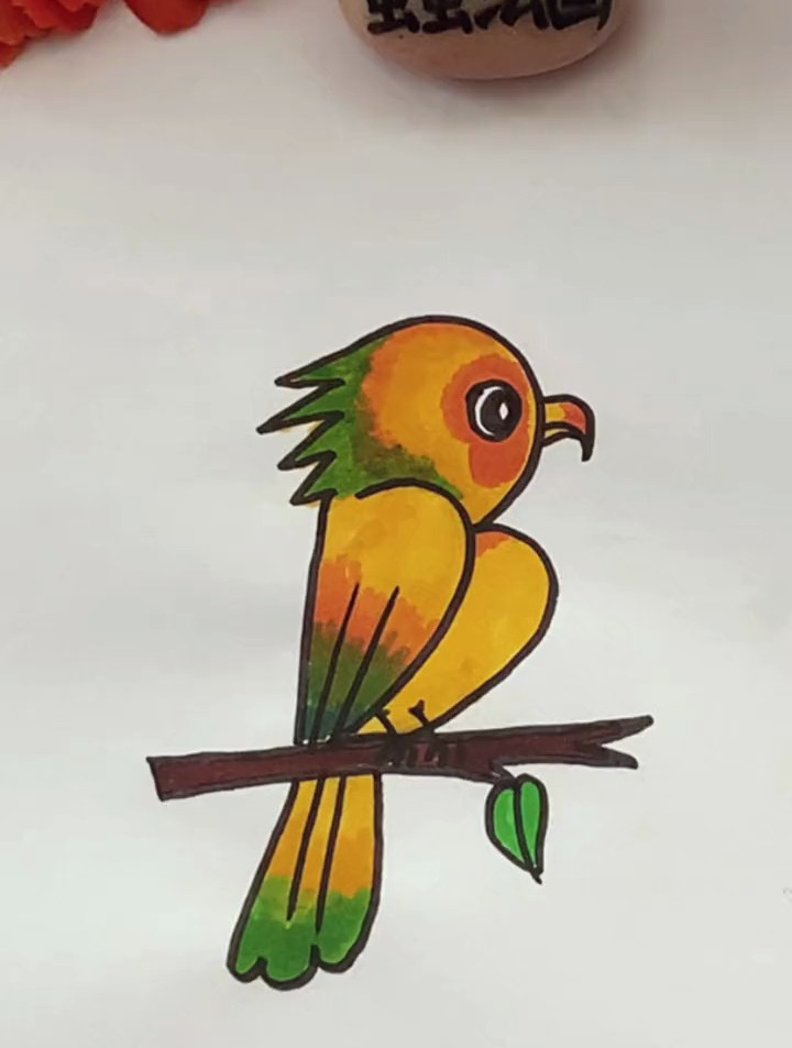 数字123画小鹦鹉,你也来试试吧!-度小视