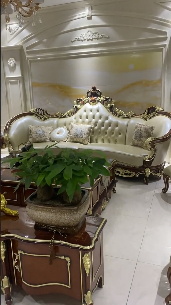见识一下有钱人家的装修看到客厅的沙发就知道价格不便宜