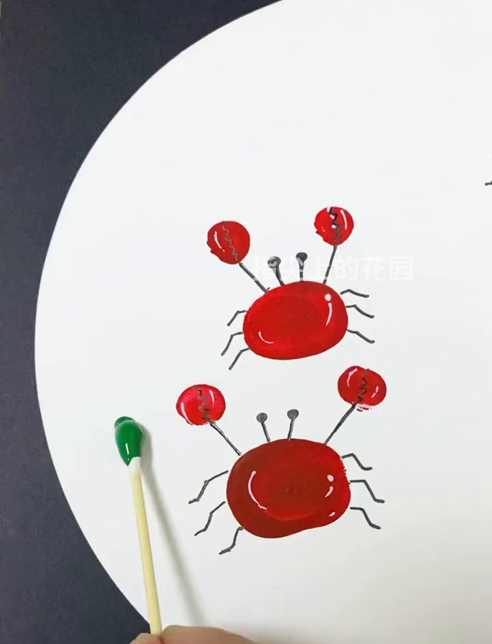 简单漂亮的创意手指画,周末和孩子一起来画吧