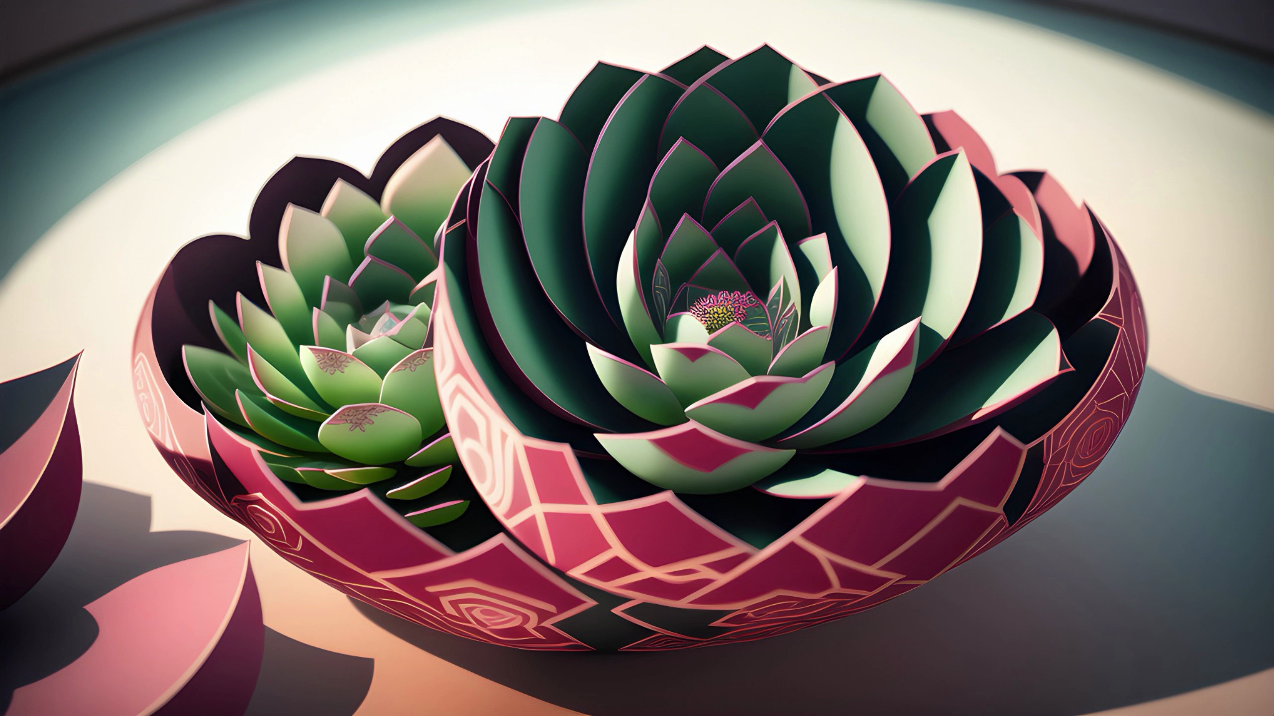 纸立像,多肉植物,高清电脑壁纸,美图精选