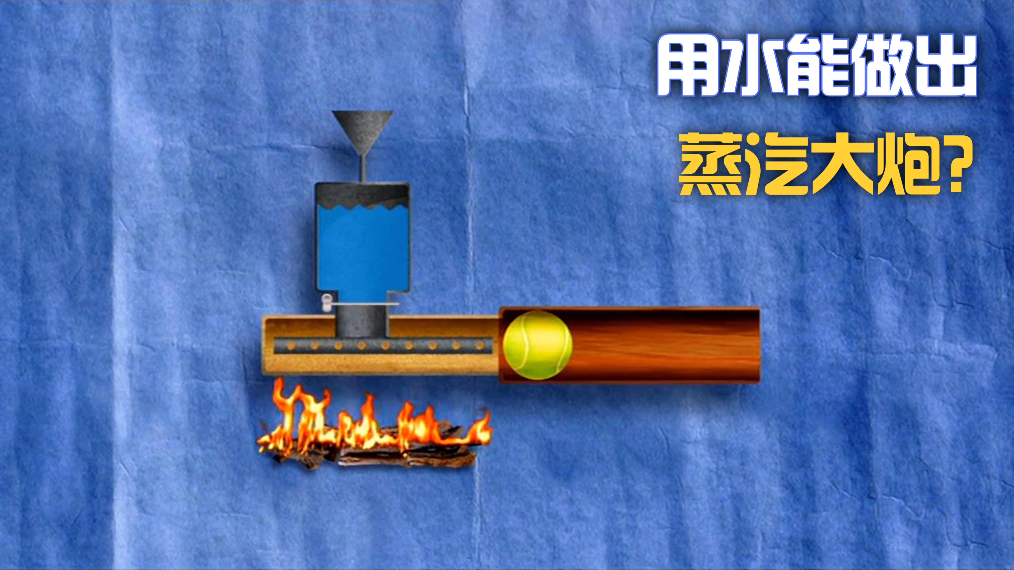 「流言终结者」用水就能做出,可以发射炮弹的蒸汽大炮?