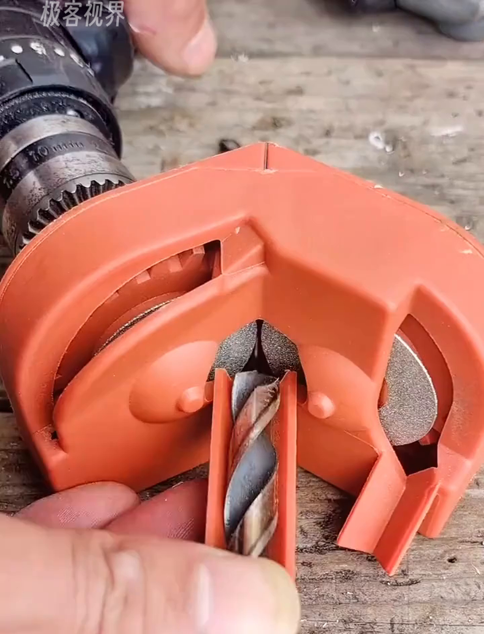 钻头磨光神器,钻头全搞定,双角度固定,轻松磨两面