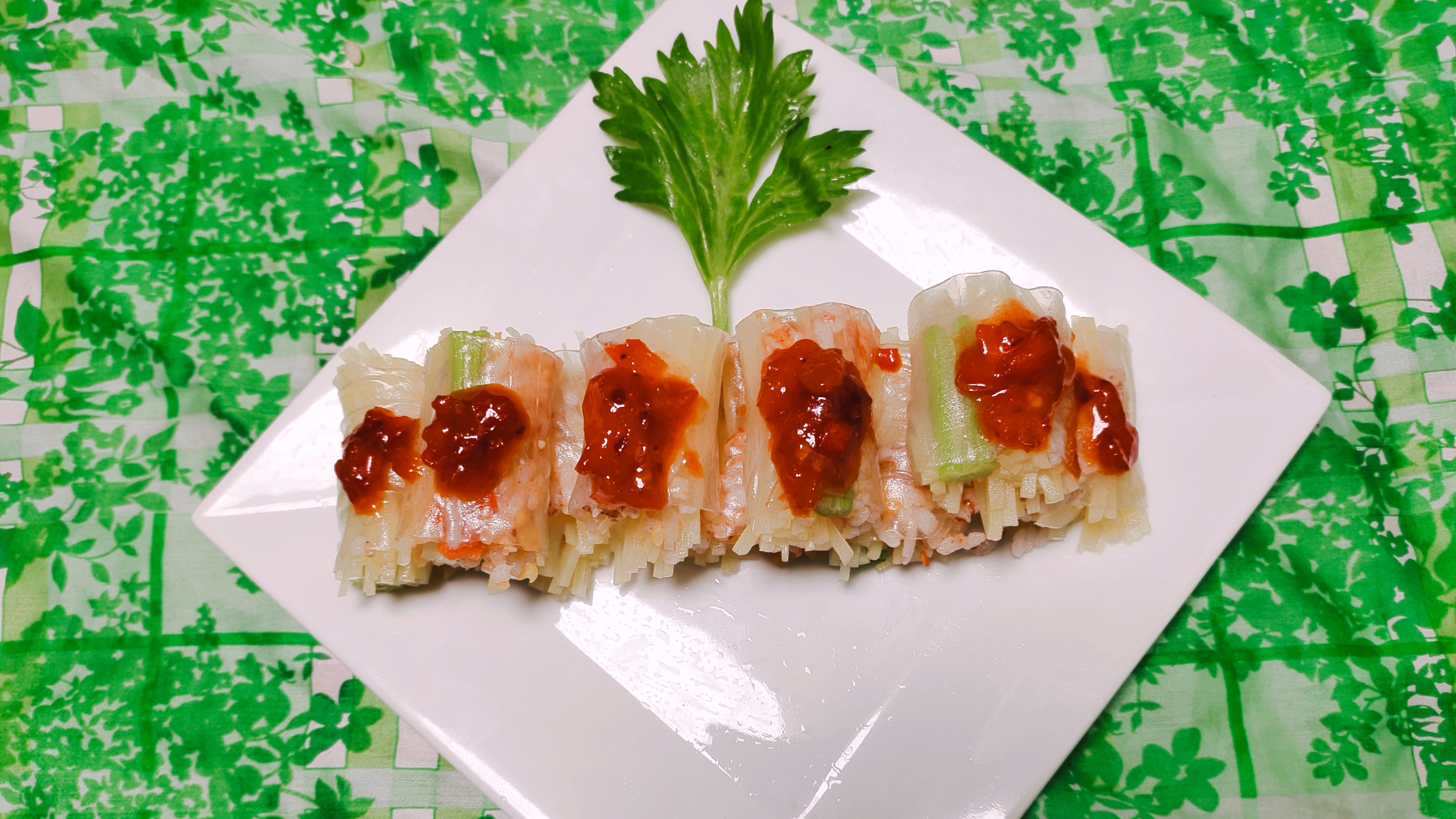 关德财老师教做素菜 春卷饭