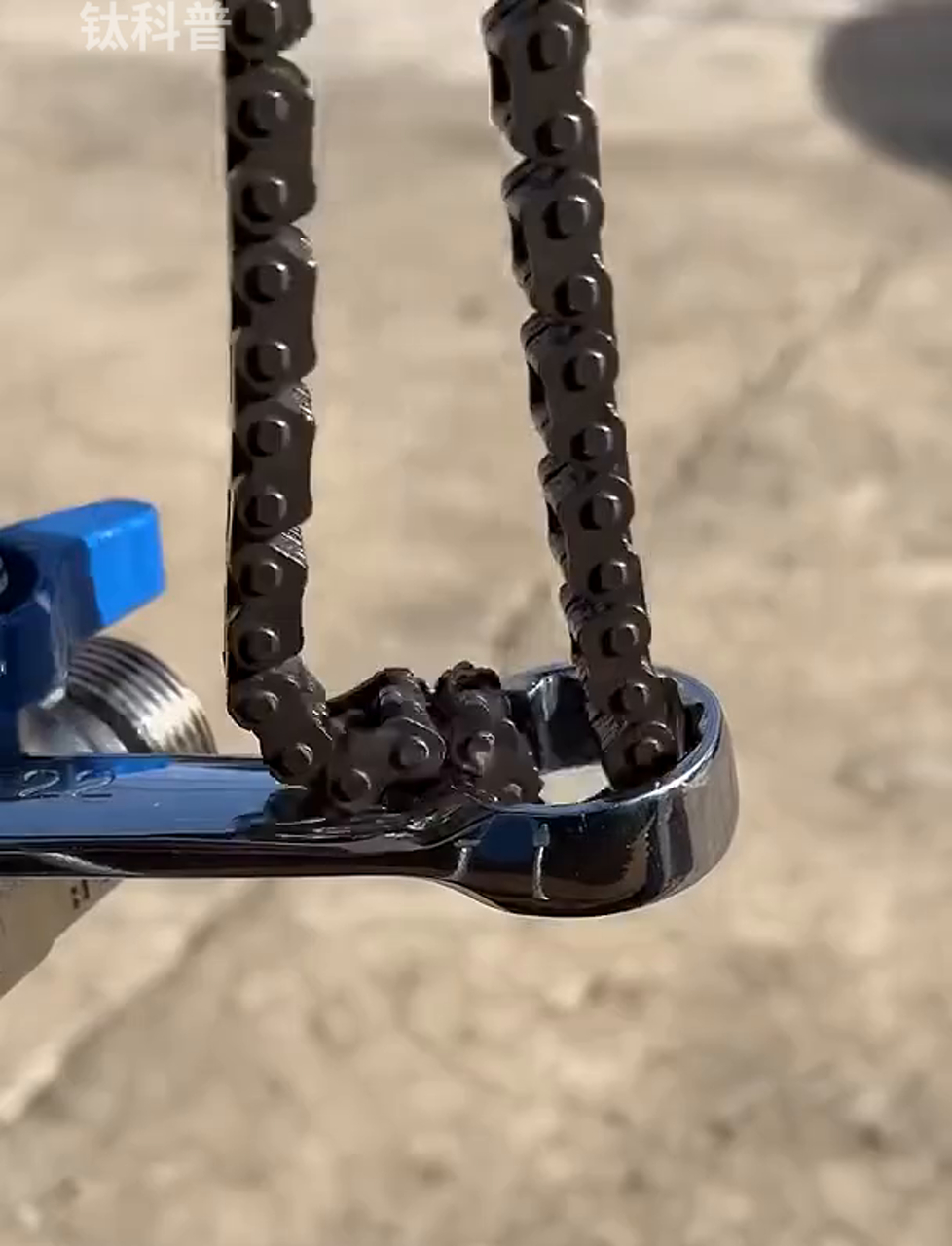 自行车链条的巧妙用法,你学会了吗?