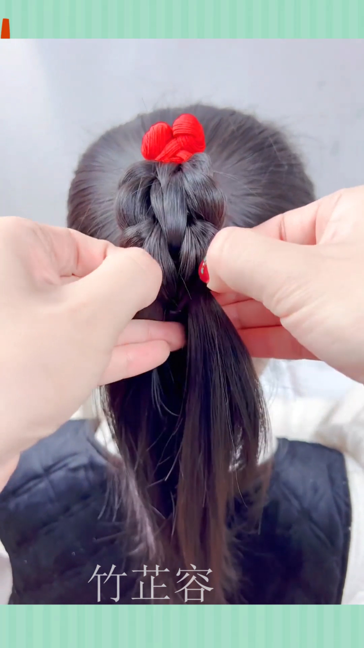 新年必扎的灯笼马尾辫马尾辫教程,好看又个性