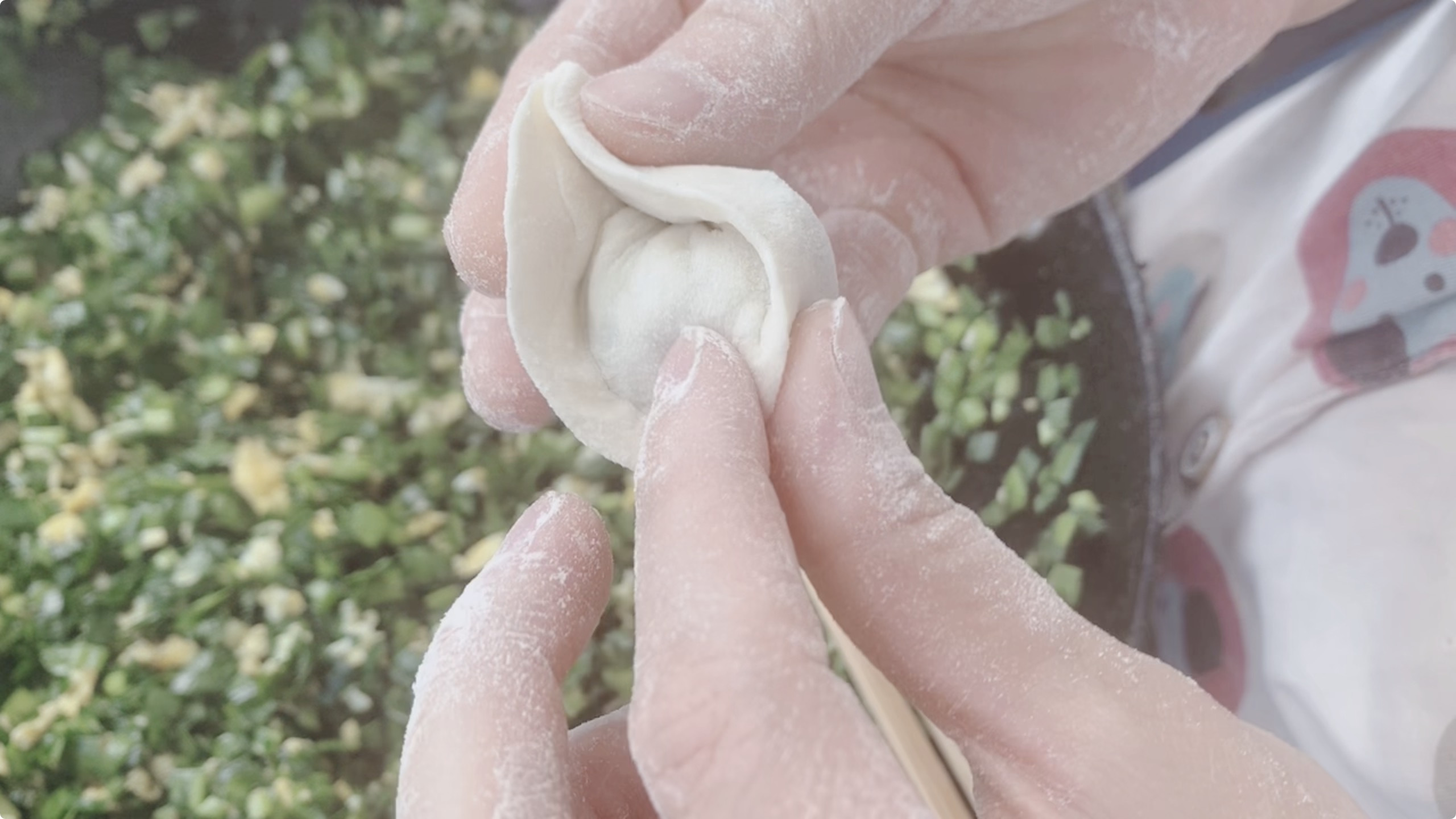 简单可爱的鸳鸯饺子包法,一看就会,下次包饺子一定要试试