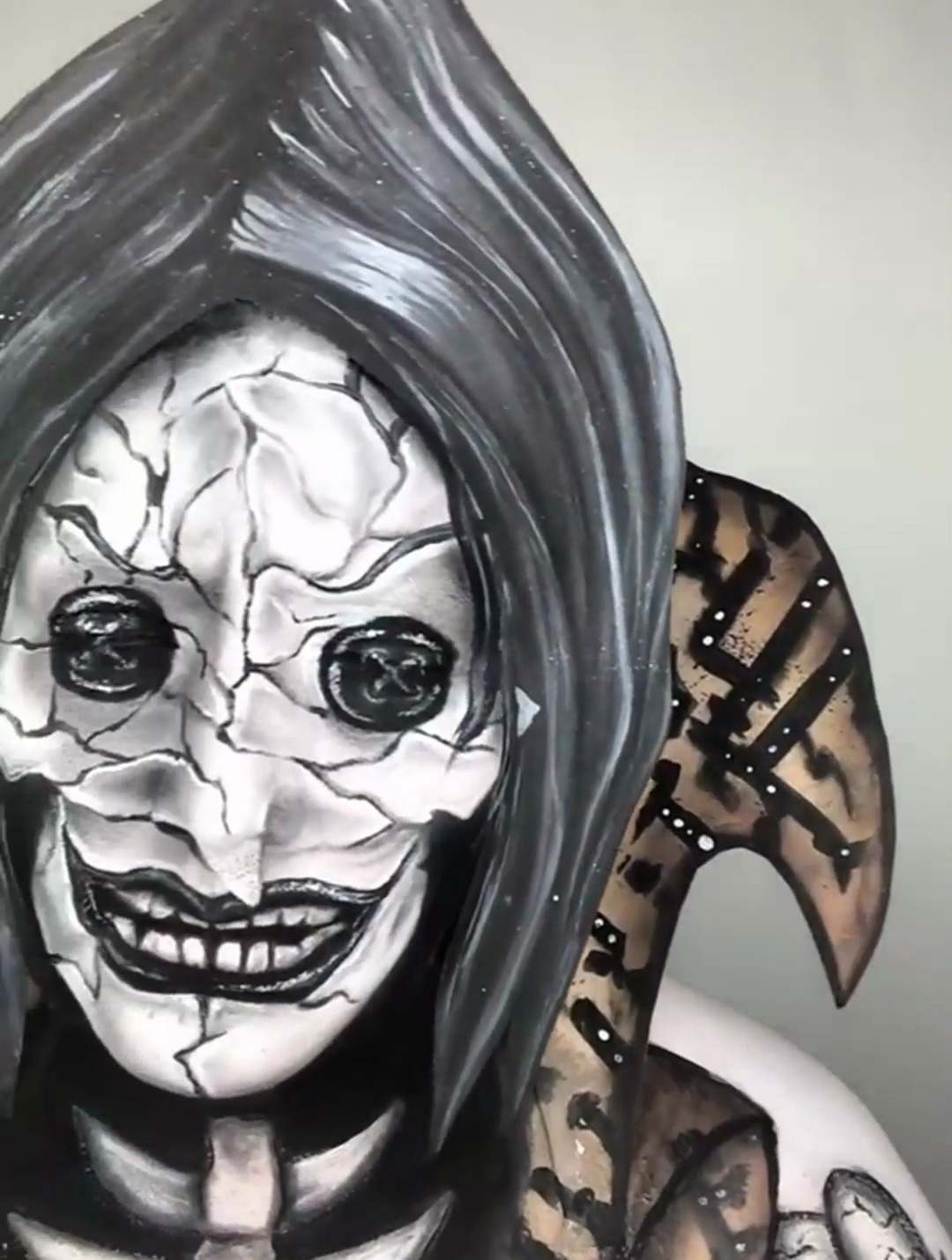 动漫特效妆,她是谁?特效妆 特效化妆 化妆 创意妆-度小视