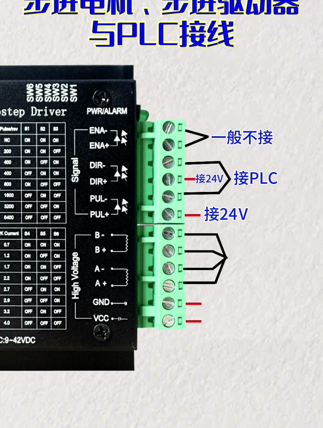 小型步进驱动器接线图片