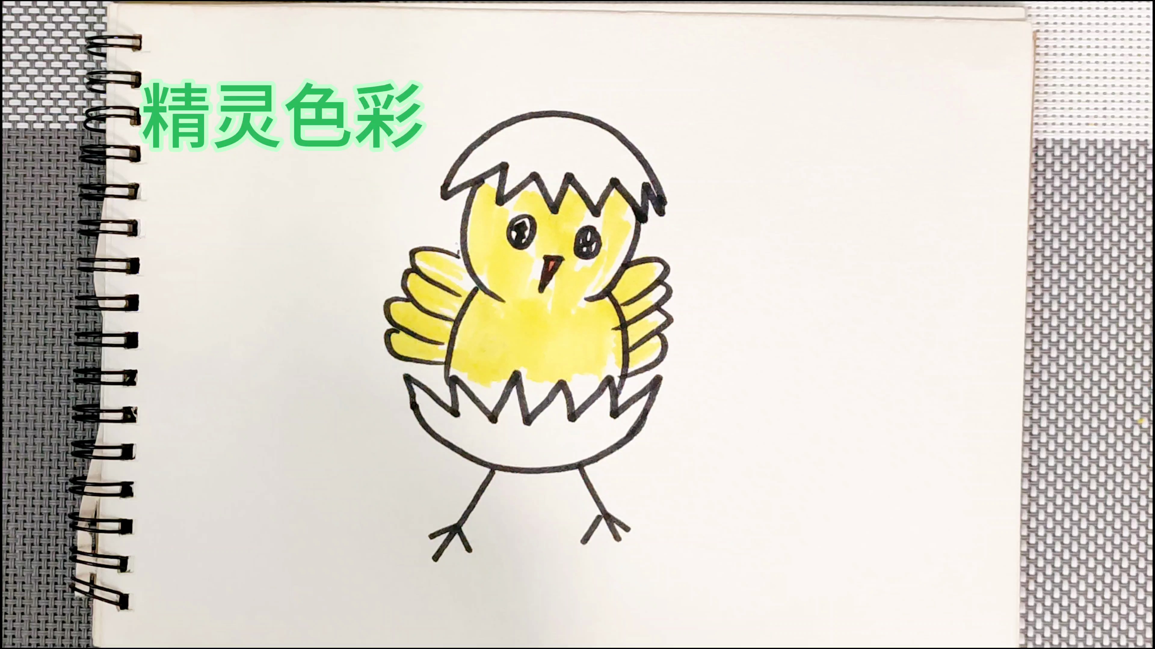 儿童简笔画视频教程小鸡