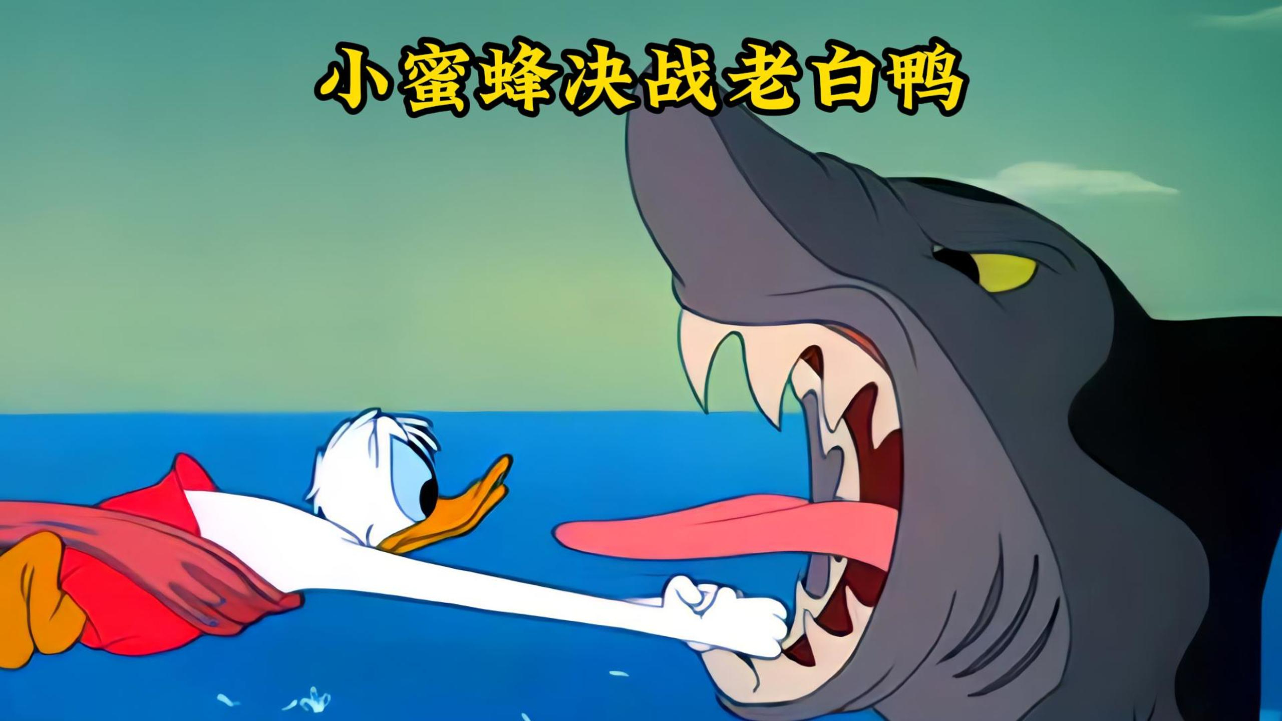 小蜜蜂为了保“蜜”,大战黑心老白鸭,在沙滩上演极限拉扯
