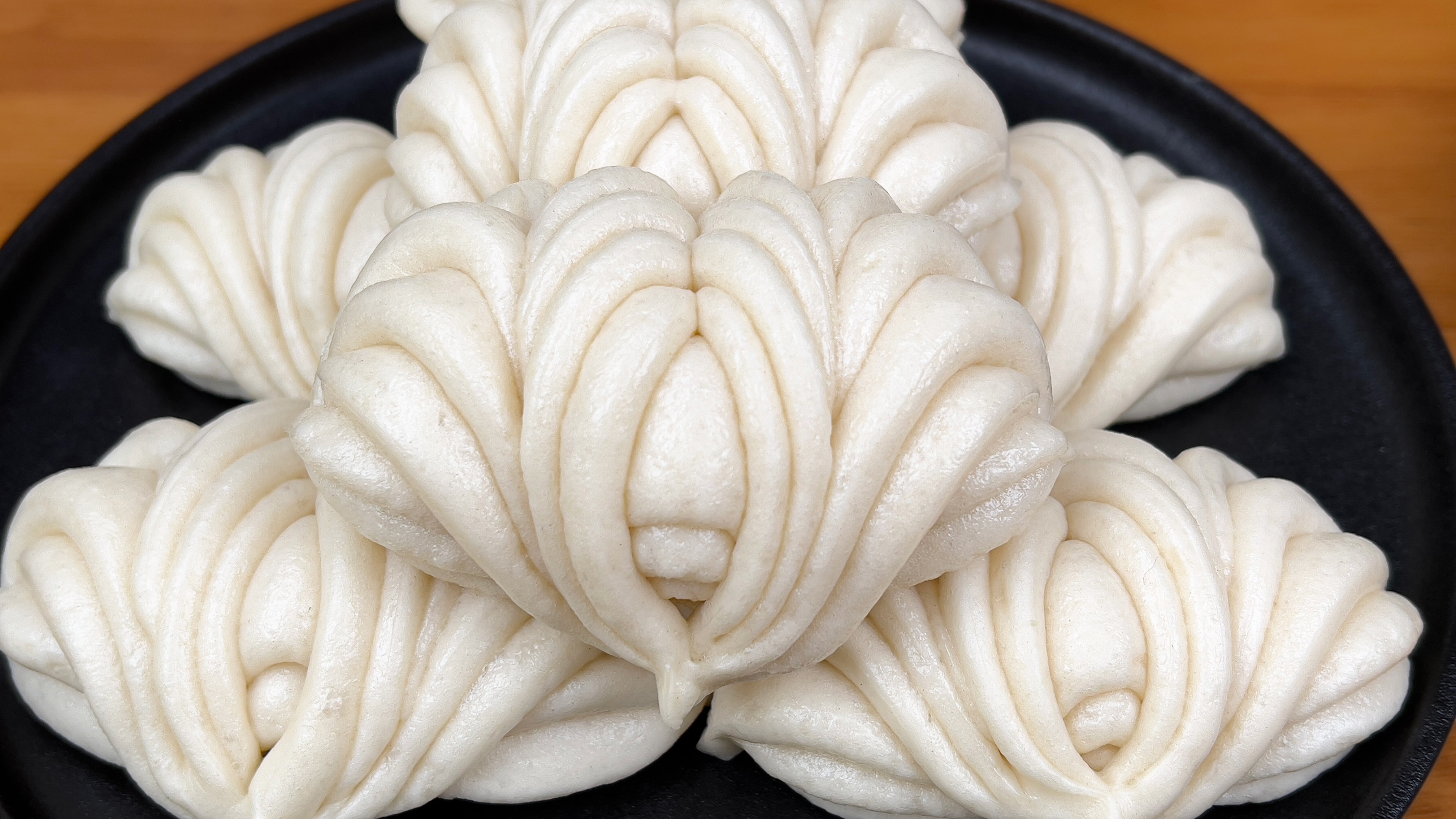 蒸花卷，记住不用发2次面，教你更省事的方法，松软白净好看好吃