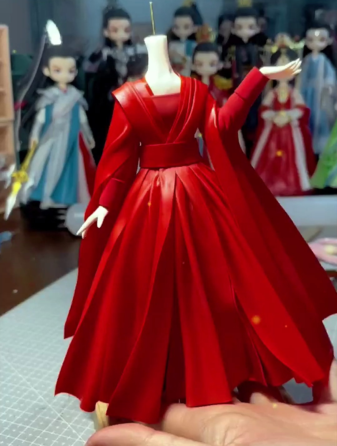 翩然九尾狐超轻粘土手工制作-度小视